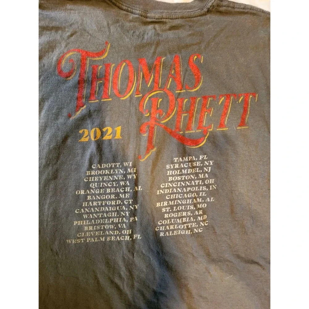 Thomas Rhett Tour‎ T Shirt Mens Size 2x Grey Country Music 2021 - Picture 6 of 6